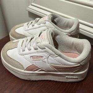 Reebok Kids Beige and Pink Sneakers